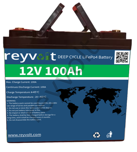 Reyvolt 12V 100Ah LiFePO4 Akü