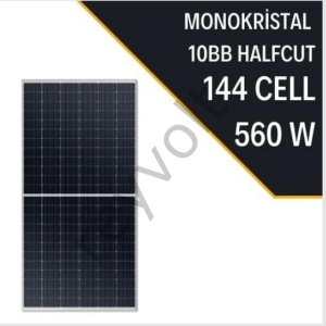 LEXRON 560W 10BB HALF CUT MONOKRISTAL GÜNEŞ PANELİ SOLAR PANEL