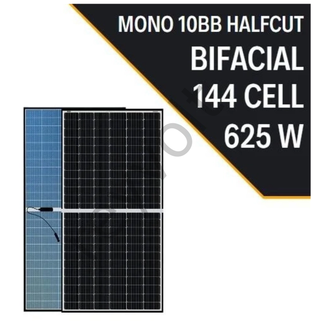 LEXRON 625W 10BB BIFACIAL HALF CUT MONOKRISTAL GÜNEŞ PANELİ SOLAR PANEL
