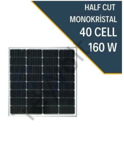 LEXRON 160W HALF CUT MONOKRİSTAL GÜNEŞ PANELİ SOLAR PANEL