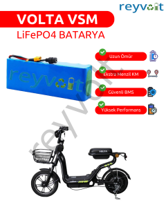 Volta VSM 48V 18Ah LiFePO4 Batarya