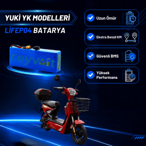 Yuki YK-42 48V 18Ah LiFePO4 Batarya