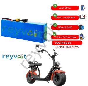 Volta SE-03 60 Volt 18 Ah LiFePO4 Batarya