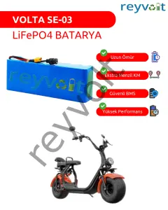 Volta SE-03 60 Volt 18 Ah LiFePO4 Batarya