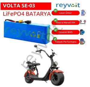 Volta SE-03 60 Volt 18 Ah LiFePO4 Batarya