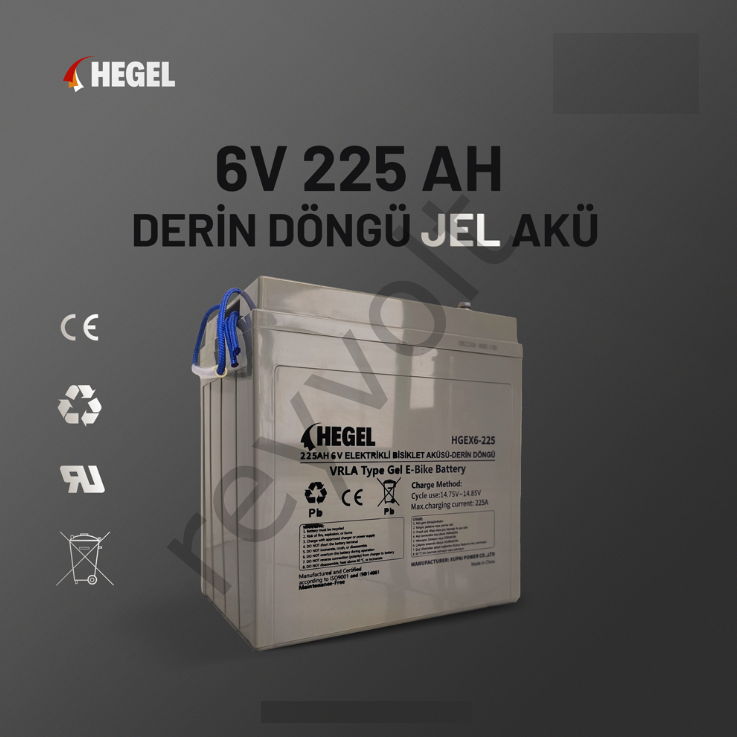 HEGEL 6V 225 AH DERİN DÖNGÜ JEL AKÜ
