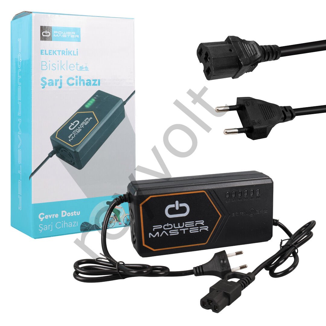36 Volt 20 Amper Elektrikli Bisiklet Şarj Adaptörü