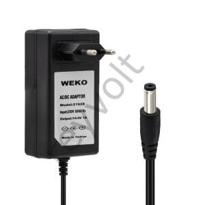 14.4 Volt 1 Amper LiFePO4 Şarj Duvar Tipi 5.5*2.5 uçlu - WEKO