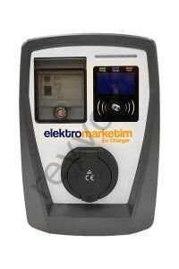 Elektromarketim EMEV 22kW 3 Faz 32A Tip 2 Soketli Elektrikli Araç Şarj İstasyonu