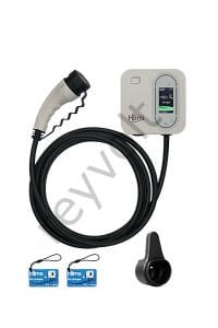 Hims HCDKB-22 22kw Destekli 5m Kablolu Smart Beyaz Elektrikli Araç Şarj İstasyonu