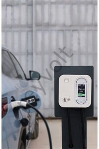 Hims HCDKB-22 22kw Destekli 5m Kablolu Smart Beyaz Elektrikli Araç Şarj İstasyonu
