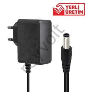 WEKO 12 Volt 1 Amper 5.5*2.5 Uçlu Plastik Kasa Priz Tipi Adaptör