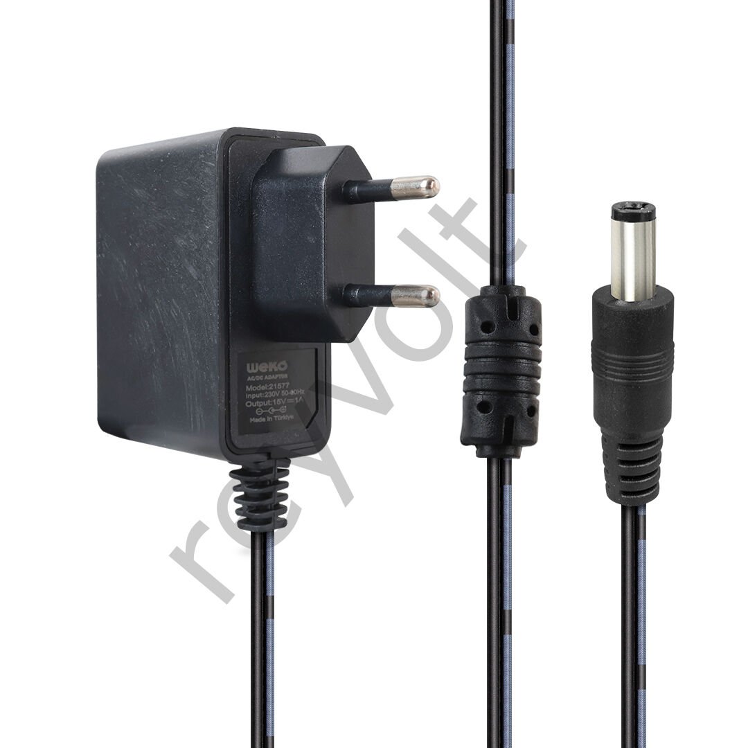 WEKO 15 Volt- 1Amper 5.5*2.5 Uçlu Priz Tipi Adaptör