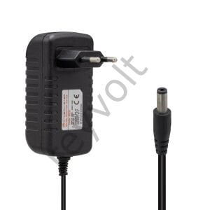 POWERMASTER 12 Volt- 2 Amper 5.5*2.5 MM  Uçlu Plastik Kasa Priz Tipi Adaptör