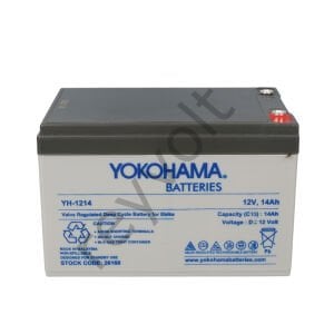 Yokohama YH-1214 12 Volt - 14 Amper Elektrikli Bisiklet Akü (150x95x98 mm)