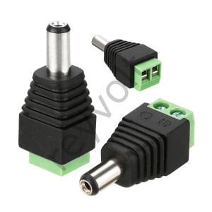5.5X2.1 mm Power Erkek Konnektör