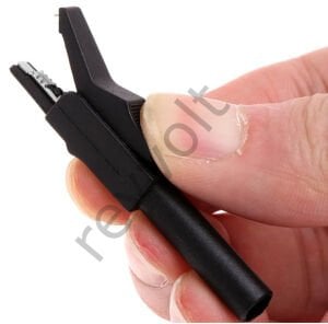 4mm Banan Jak girişli 2'li Krokodil Siyah-Kırmızı