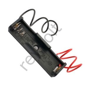 18650 Piller İçin Kablolu Tekil Pil Yuvası