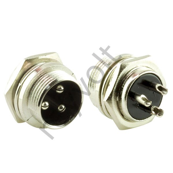 3 Pinli Mayk Fiş Erkek Şase(M16-16MM)