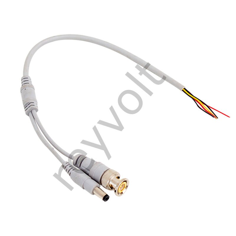 Erkek Bnc + Power Jacklı 30 Cm Güvenlik Kamera Kablosu - Tekli