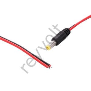 TK 34 Fiş Kablolu Tek Uçlu Kamera için 20 cm DC Power Jack