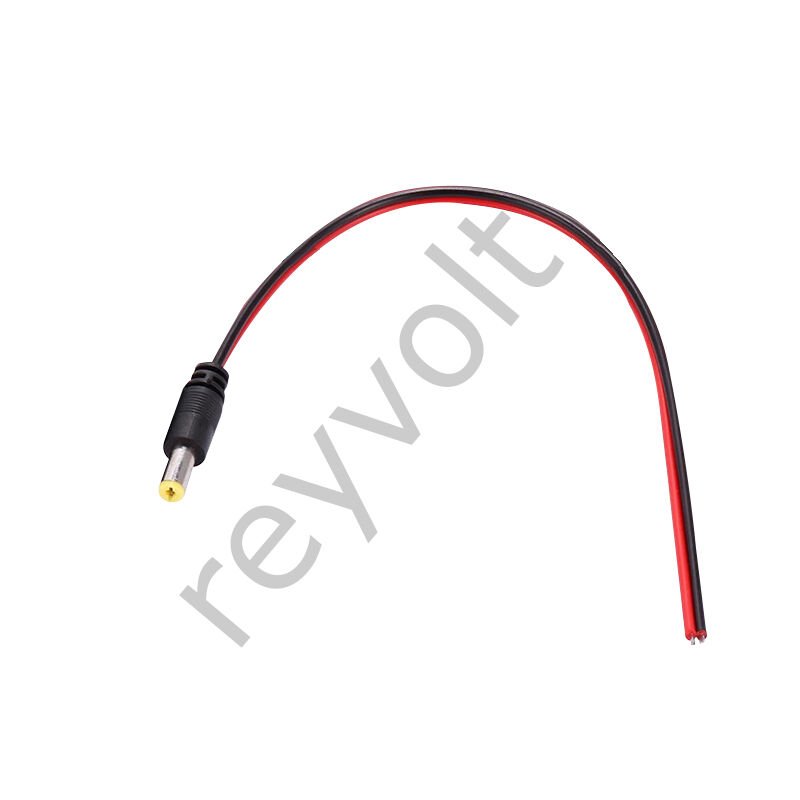 TK 34 Fiş Kablolu Tek Uçlu Kamera için 20 cm DC Power Jack