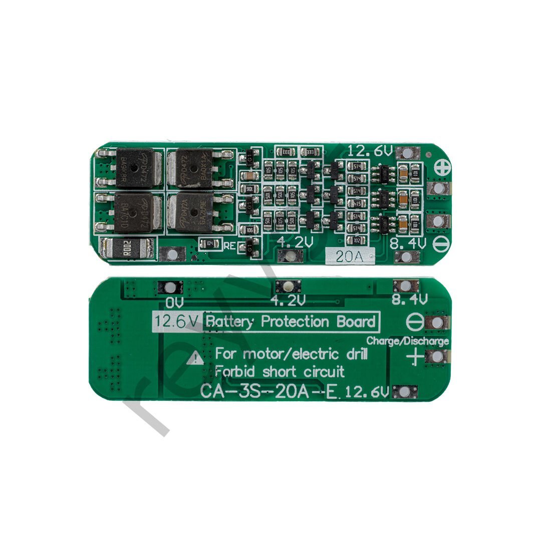 3S 20A Bms Lityum Batarya Şarj Modülü Yeterli 58X20X3.5mm