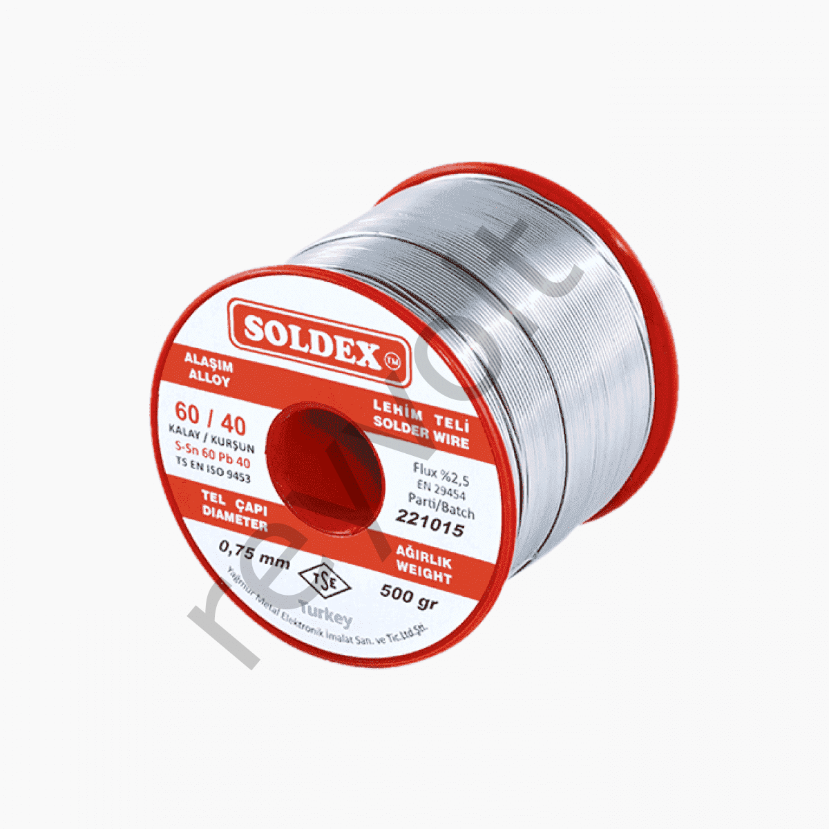 Soldex Lehim Teli 0.75 mm 500 gr  Sn60 Pb40