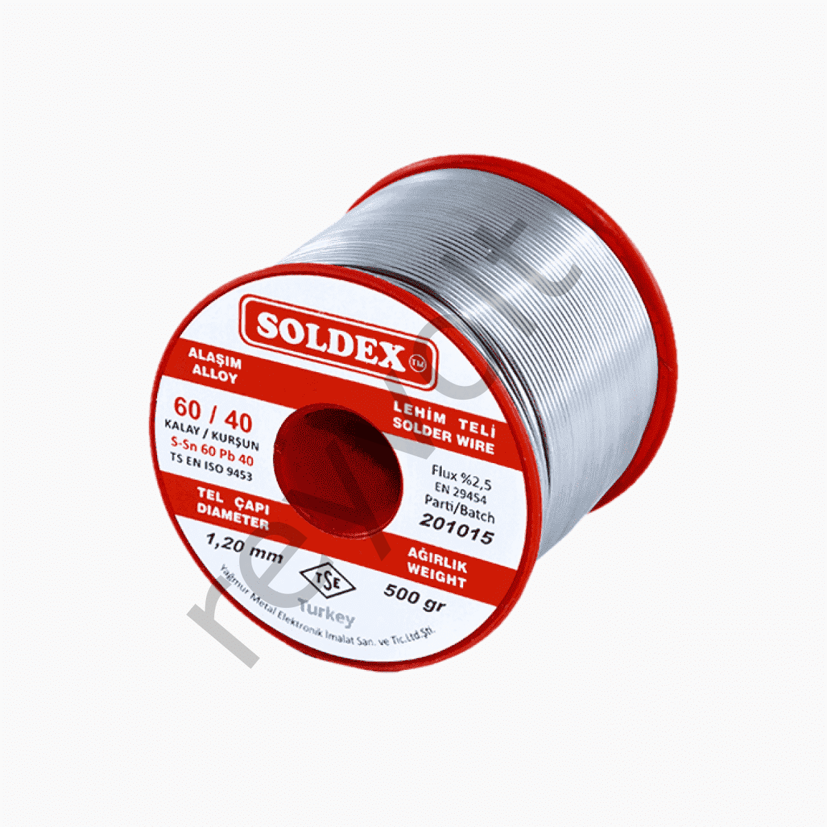 Soldex Lehim Teli 1.20 mm 500 gr  Sn60 Pb40
