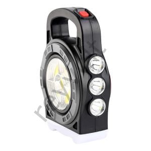 COB LEDLİ 20 WATT 3 KADEMELİ ŞARJ EDİLEBİLİR USB ÇIKIŞLI SOLAR LAMBA