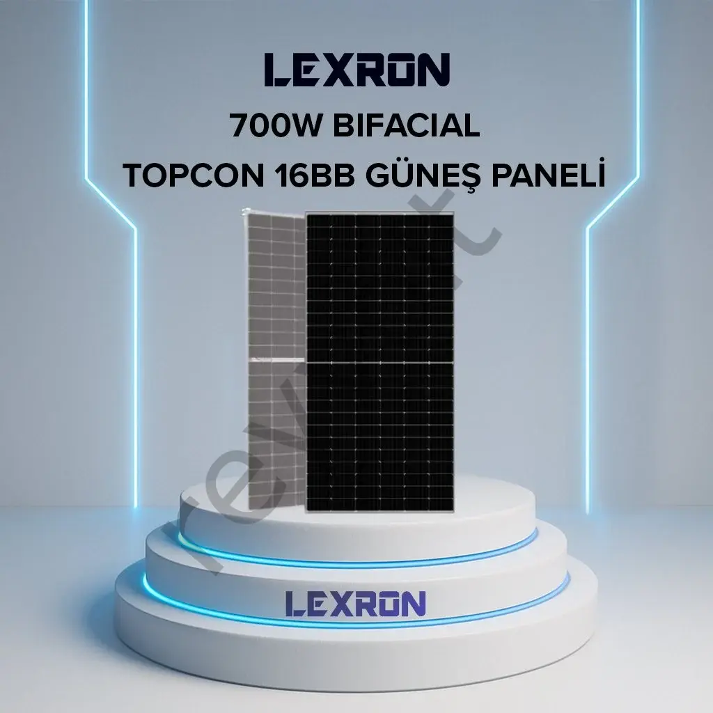 TOPCON BIFACIAL 700W HALF-CUT GÜNEŞ PANELİ