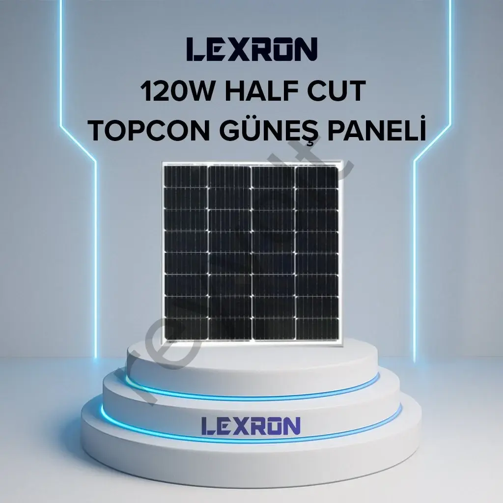 120W HALF-CUT TOPCON GÜNEŞ PANELİ