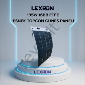 195W 16BB ETFE ESNEK TOPCON GÜNEŞ PANELİ