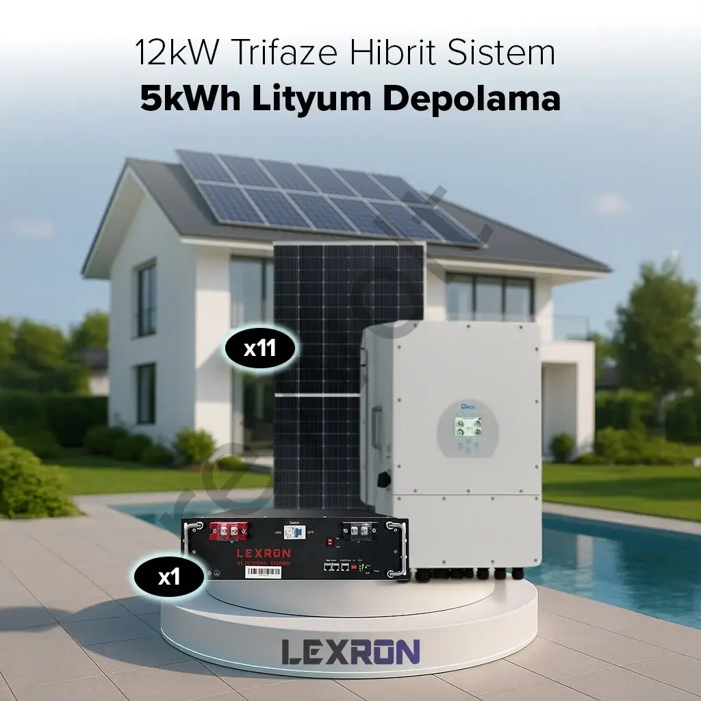 12Kw Trifaze Hibrit Sistem 1