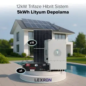 12Kw Trifaze Hibrit Sistem 1