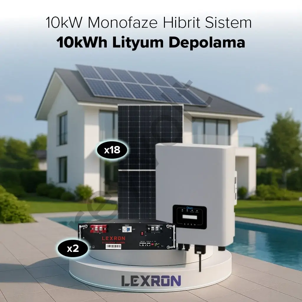 10Kw Monofaze Hibrit Sistem 1