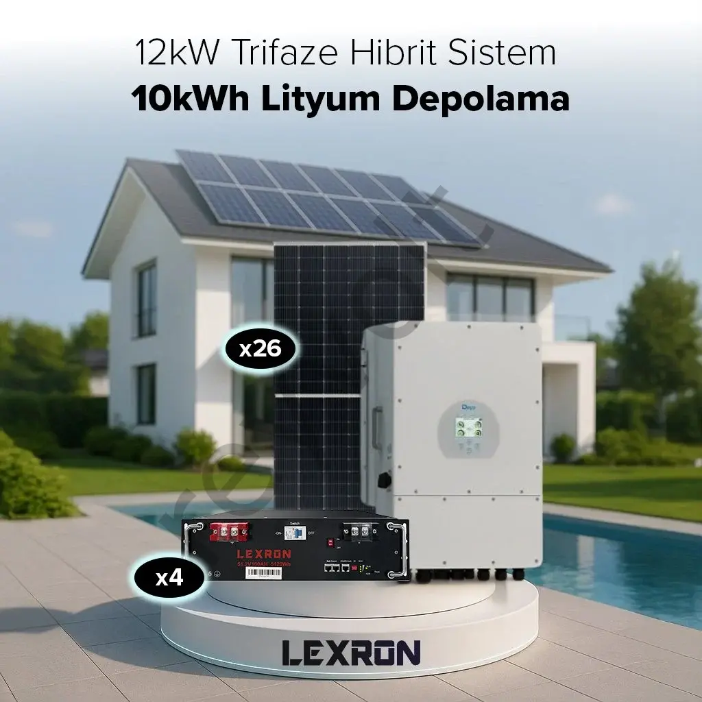 12Kw Trifaze Hibrit Sistem 2