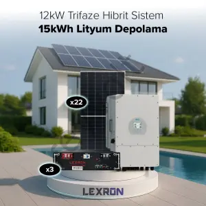 12Kw Trifaze Hibrit Sistem 3