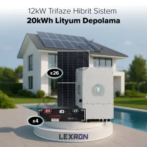 12Kw Trifaze Hibrit Sistem 4