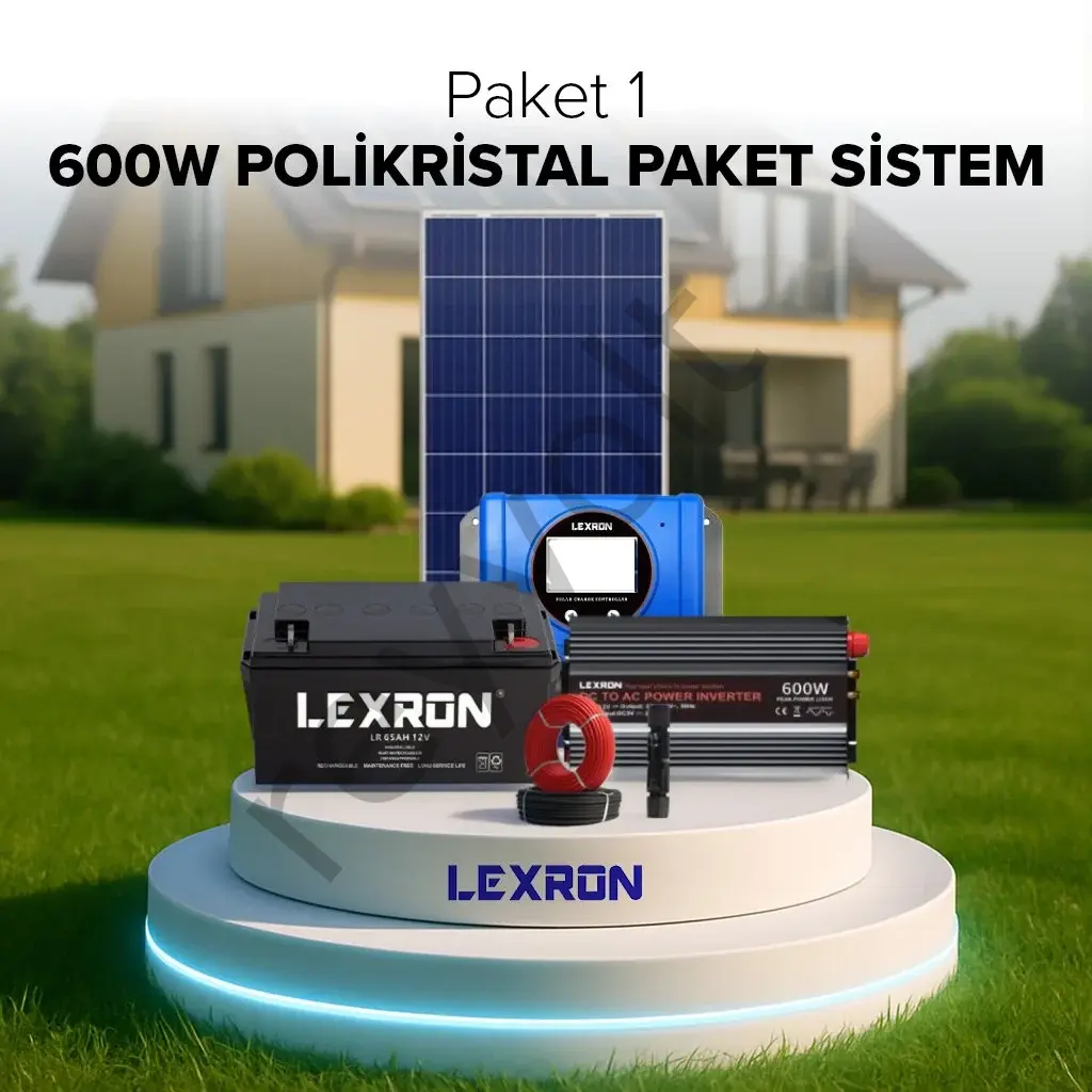 600W Polikristal Paket Sistem 1 (Paket1)