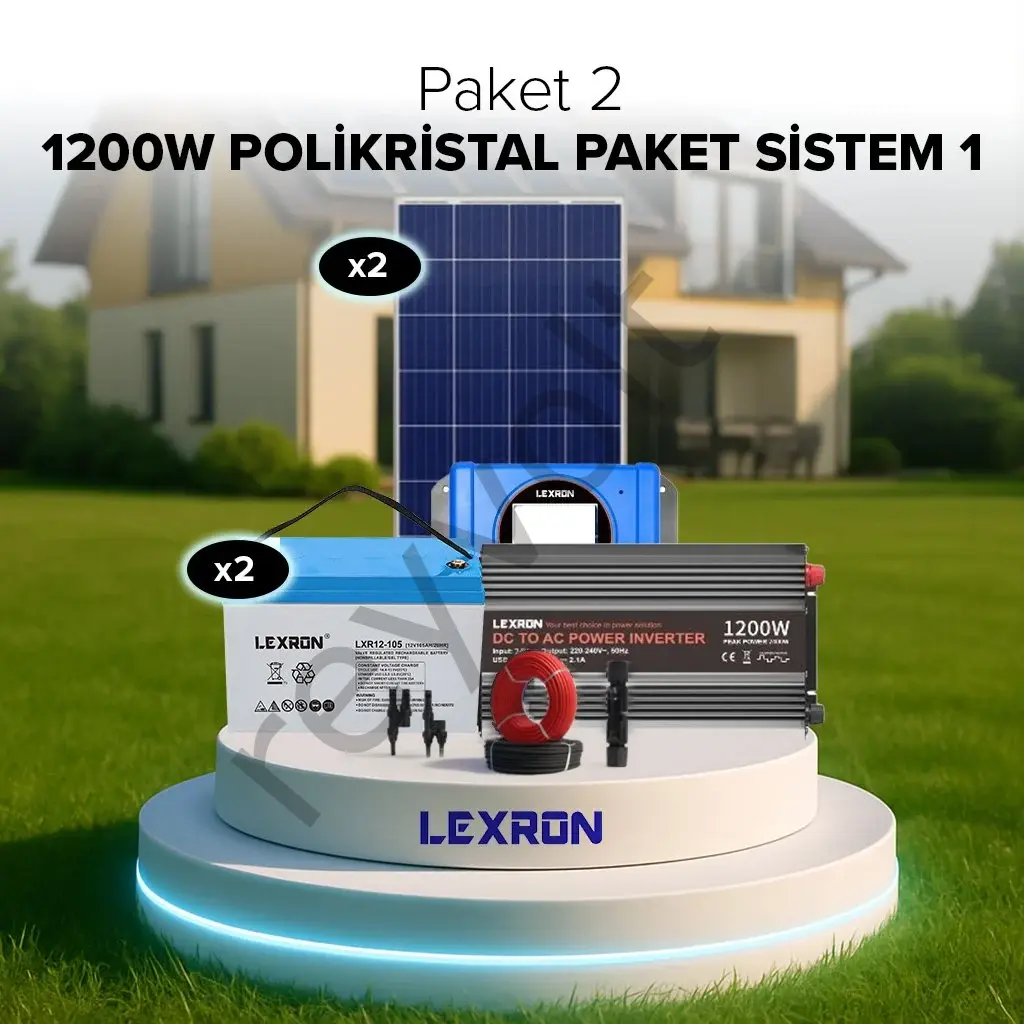 1200W Polikristal Paket Sistem 1 (Paket2)