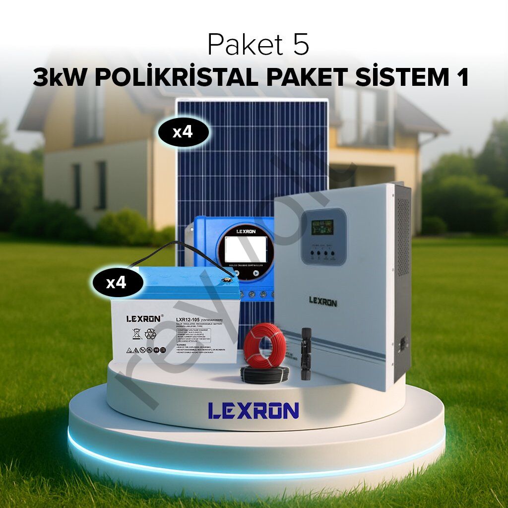 3Kw Polikristal Paket Sistem1(Paket5)
