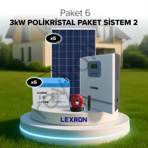 3Kw Polikristal Paket Sistem2(Paket6)