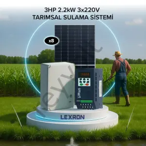 3Hp 2.2Kw (3X220V) Tarımsal Sulama Sistemi Monofaze