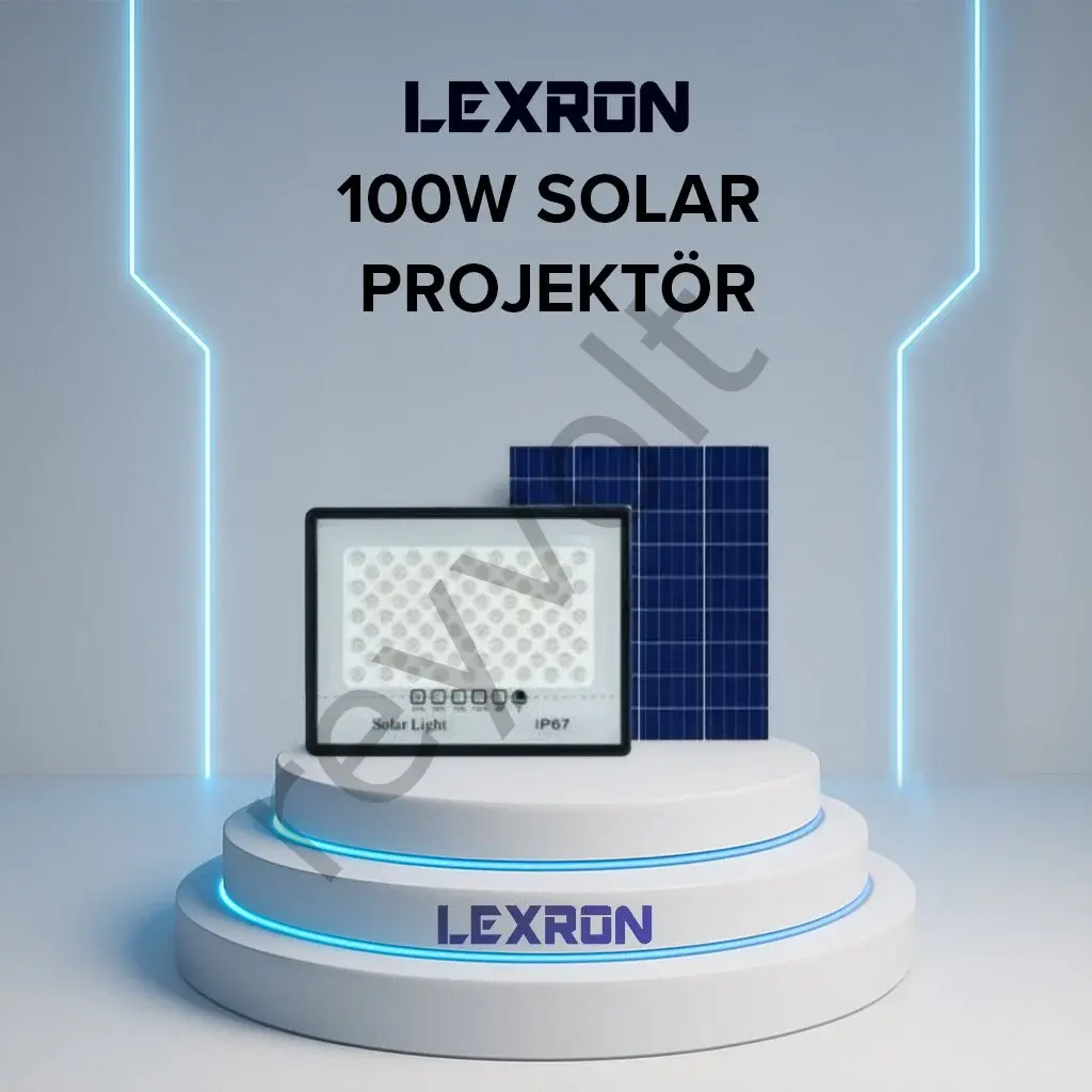 100W Solar Projektör