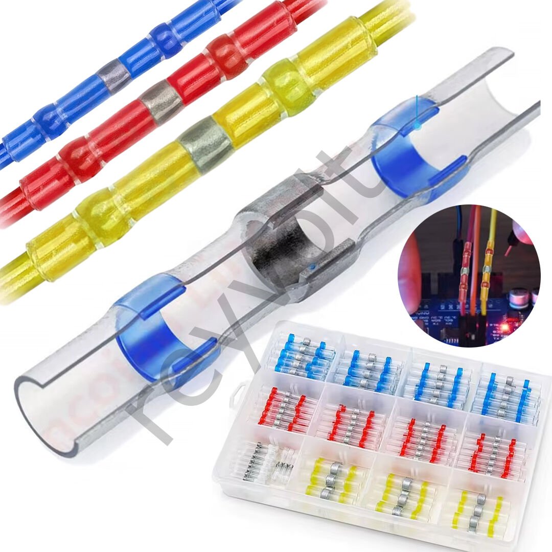 Dahili Lehimli Mühür Makaron 300 Adet 4 Boy Isıyla Daralan Kablo Koruması