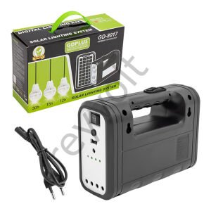 Solar Lamba 3 Ampullü Set Akülü Solar Işıldak Fener