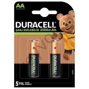 Duracell Şarjlı Kalem 2500 MAH AA 2'li Paket