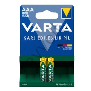 Varta 2V - 800 MAH  AAA Şarjlı 2'Li İnce Kalem Pil