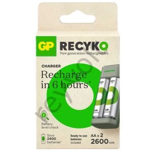 Gp Recyko  2X2600 MAH AA Pilli Pil Şarj Cihazı